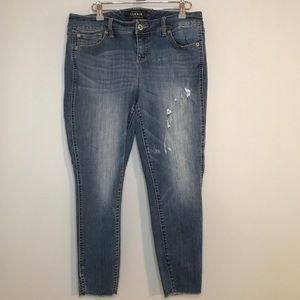 Torrid Ultra Skinny distressed jean